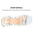thumbnail image 3 of Journee Collection Womens Kempsy Open Square Toe Block Heel Sandals, 3 of 6