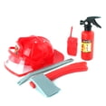 thumbnail image 3 of Vogacara Conjunto de juguetes de bombero para niños, accesorios de fuego de simulación, conjunto de ropa de sombrero de fuego, accesorios, suministros Type2 NO2 Vogacara WJ4038-04B, 3 of 6