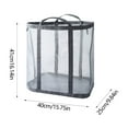 thumbnail image 3 of Iumwxz Large Capacity Mesh Dirty Clothes Basket Portable Foldable Wall-Mounted Laundry Basket Clothes and Toys Storage Bag home decor christmas clearance outdoors indoor, 3 of 5
