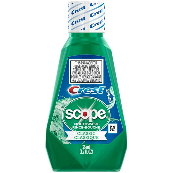 Scope Bain de Bouche, Menthe Classique, Format Voyage, 1,2 Onces Chacun (Lot de 48)