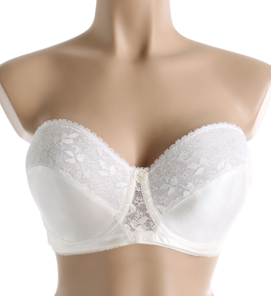 Women's Carnival 123 Full Coverage Strapless Underwire Bra (Ivory 42D) - image 3 of 4