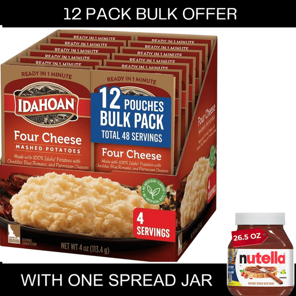 Idahoan Four Cheese Mashed Potatoes, 4 oz