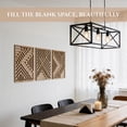 thumbnail image 2 of Modern Wooden Wall Sculptures - Set Of 3 Home Decor Accent Large Art For Living Room  Bedroom Office Easytallation (oak Direction), 2 of 7