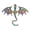 B, variant on Winged Dragon Brooch Retro Colorful Dragon Brooch Pin Decorative Alloy Lapel Pin Clothes Accessory for Backpack Hats Jackets Decoration