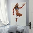 thumbnail image 3 of American Female Models Raquel Welch Sexy Retro Poster Painting On Canvas Wall Art Poster Scroll Picture Print Living Room Walls Decor Home Posters 16x24inch(40x60cm), 3 of 6