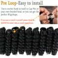 QUEENTAS 3 Packs 8mm Toni Curl Curly Crochet Hair for Black Women