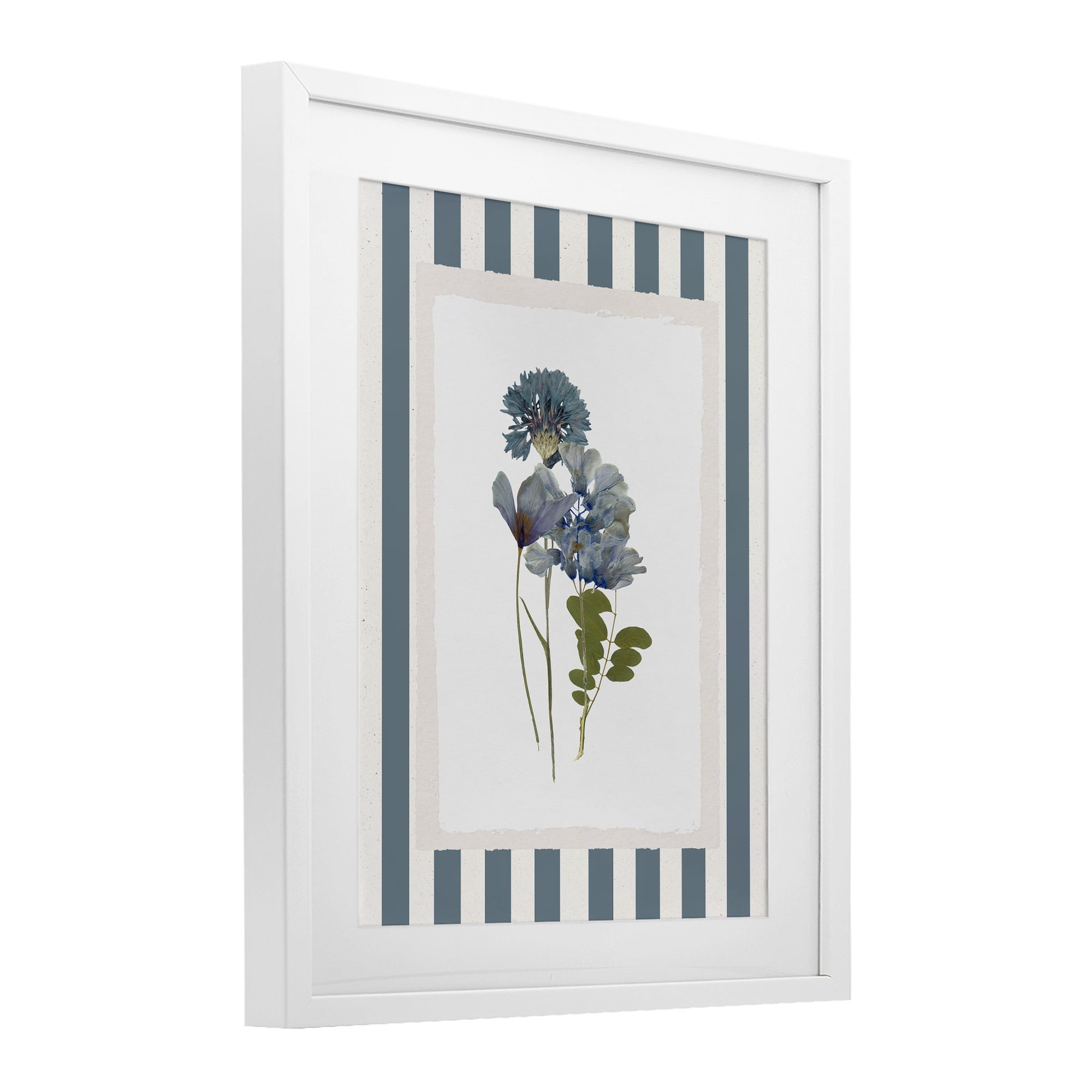 Stupell Industries Summer Memory Flowers White Framed Print Under Glass, design by Val Rhodes