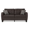 thumbnail image 2 of OakvillePark Pembroke Fabric Upholstered Living Room Sofa, Chocolate, 2 of 6