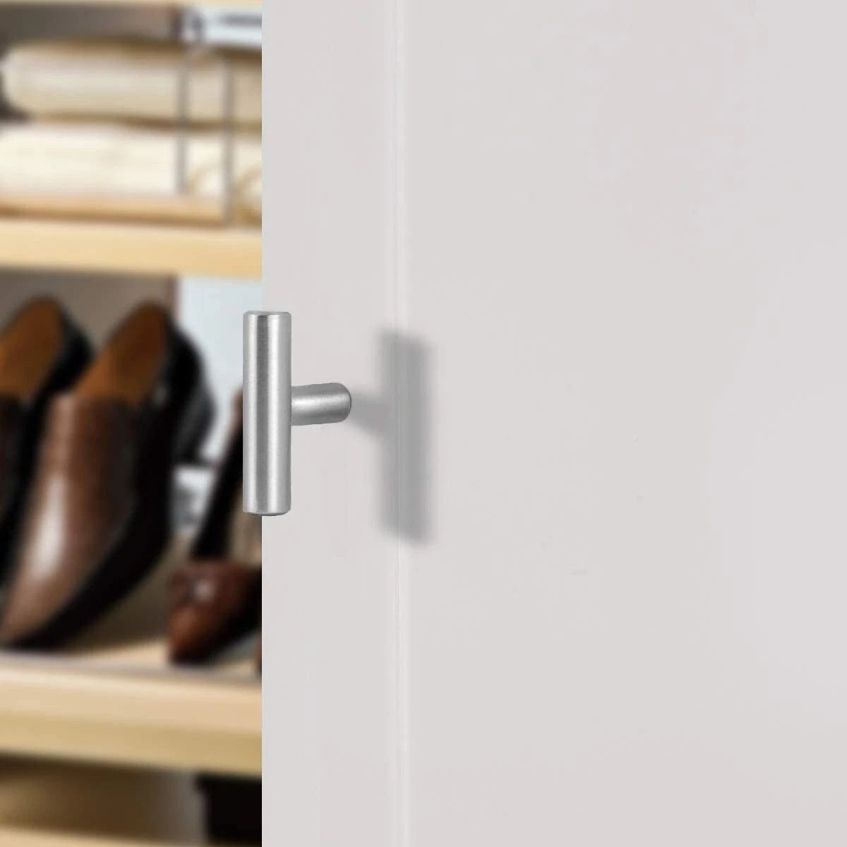 30 Pcs Stainless Steel Satin Nickel Finish 2 inch Kitchen Cabinet Handles T Bar Drawer Pulls