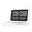 White, variant on YAHHU Multifunctional Digital Mirror Clock 15W Wireless Charging Alarm Clock Large Dimmable Display Snooze USB Output Bedroom Office, Black, 5.9 inches / 15 cm
