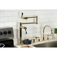 thumbnail image 3 of Kingston Brass KS4702CFL Century Deck Mount Pot Filler Faucet, Polished Brass, 3 of 9