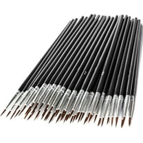 18Pcs Detail Paint Brushes, Fine Tip Pain Brush Set with Triangular Handles, Miniature Model Painting Brush for Acrylic, Watercolor, Oil, Face, Nail, Scale Model Painting, Line Drawing(0,00,000)