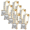 thumbnail image 2 of Aretes de Zirconia Harp01 4Pares Arpa Oro Metal/Zirconia., 2 of 2