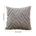 thumbnail image 3 of Decorative Throw Pillow Cover, 19.69x19.69 Inch Sofa Cushion Case, Polyester Square Protector for Living Room, 3 of 6