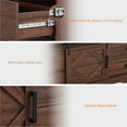 thumbnail image 3 of WAMPAT Modern Farmhouse TV Stand for up to 85" TVs Wood Entertainment Center with Drawers and Adjustable Shelf for Living Room, Rustic Brown, 3 of 6