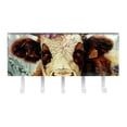 thumbnail image 2 of PhooArto Key Holder for Wall Decorative with 5 Key Hooks, Cow with Wreath Holders Wall Mount Organizer with Mail Key Rack, Self Adhesive, 2 of 7