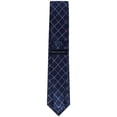 thumbnail image 2 of Tommy Hilfiger Mens Tie Necktie One Size Blue Shadow Grid, 2 of 3