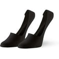 thumbnail image 3 of Hue Women's Supersoft Sneaker Sock No-Show Liners - 3 Pack, Black, One-Size, 3 of 3