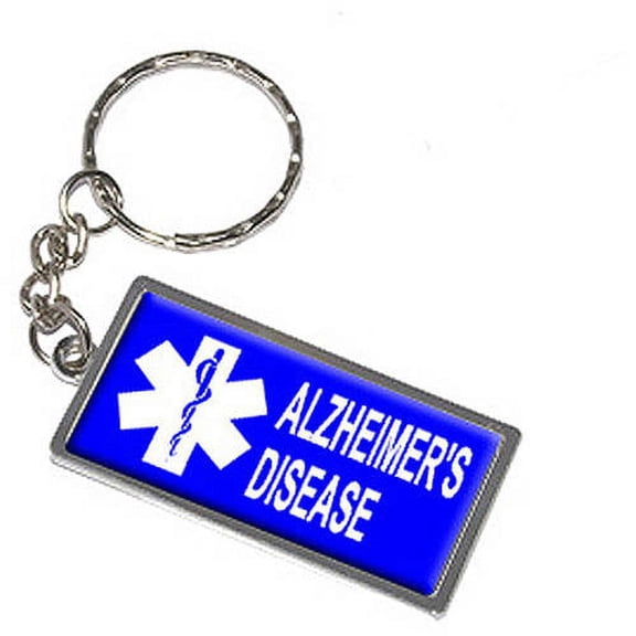 Alzheimer's Disease Keychain Key Chain Ring