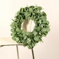 thumbnail image 3 of Corona de plantas para colgar en la puerta, hojas verdes, ideal para bodas, hogar y oficina. Estilo 2, 3 of 8