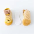 thumbnail image 6 of Fozruso Boys Girls Animal Cartoon Socks Shoes Toddler WarmThe Floor Socks Non Prewalker Shoes Sizes 4.5 Toddler(Yellow), 6 of 6