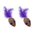 thumbnail image 2 of 2PCS Feather Cat Toy Corrugated Paper Cat Scratch Toy Cat Mouse Toy Catnip Toy, 2 of 10