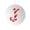 J J, variant on Xecvkr Alphabet Candy Cane Ornament Christmas Letter Tree Pendant Acrylic Red Santa Hat Decorative Holiday Hanging DIY Gift 2D 10cm 1pc
