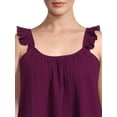 thumbnail image 4 of Terra & Sky Women's Plus Size Ruffle Strap Tank Top, 4 of 5