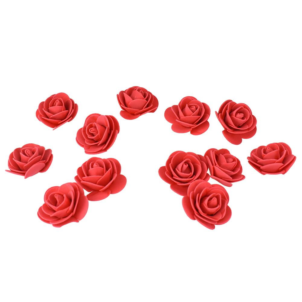 Craft Foam Roses, Red, 13/4Inch, 12Count