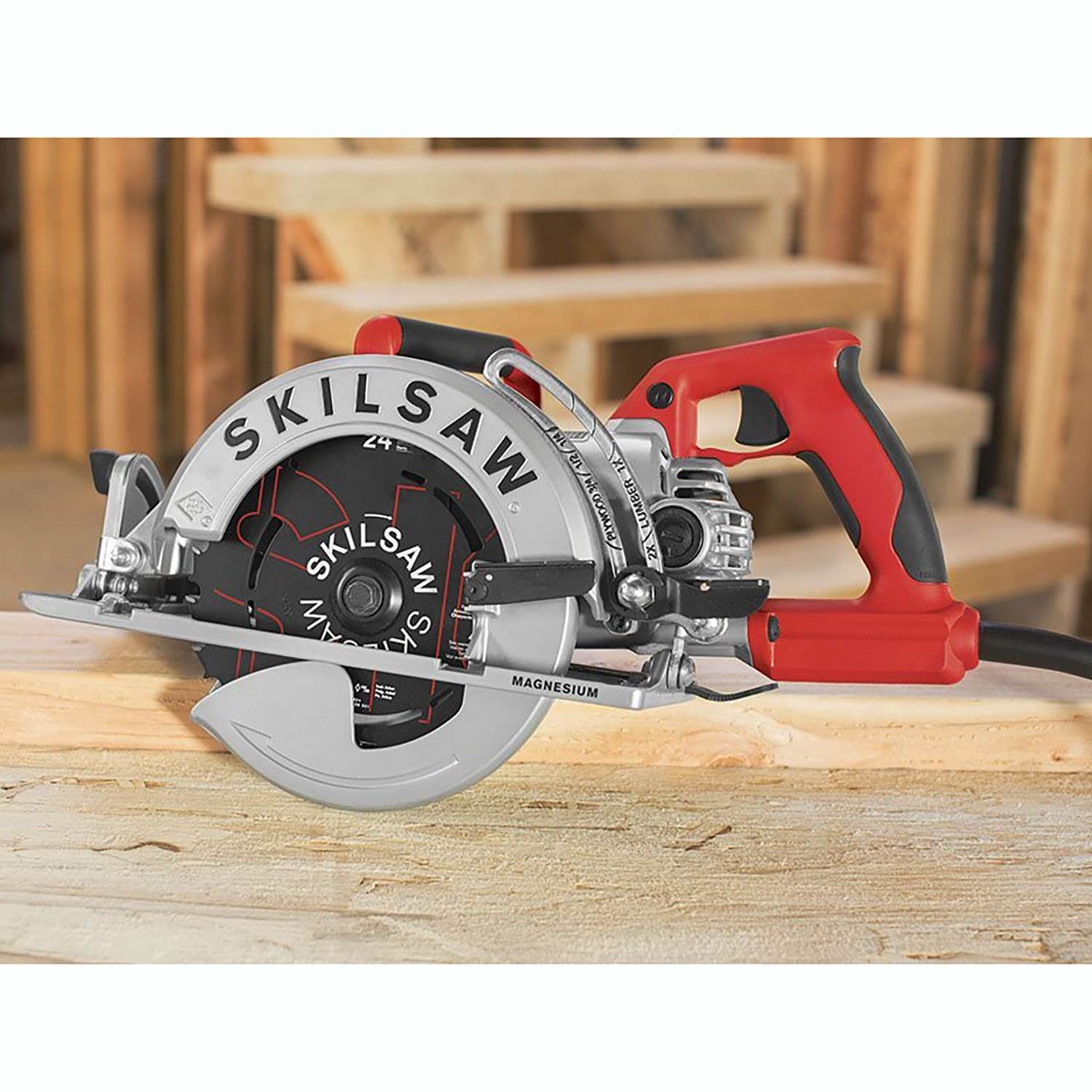 SKIL SPT77WML-01 7-1/4" Lightweight 15Amp Corded Magnesium Worm Drive Circular Saw - image 4 of 7