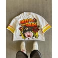 thumbnail image 2 of Camiseta de manga corta de algodón puro estilo retro con dibujos animados de Harajuku para mujer, tops holgados de verano, camisetas blancas elegantes a la moda, ropa para hombre, 2 of 5