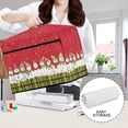 thumbnail image 6 of HELLHERO Snowman Plaid Sewing Machine Cover with Handle and Pocket Pocket Foldable Easy to Replacement and Clean, 6 of 8