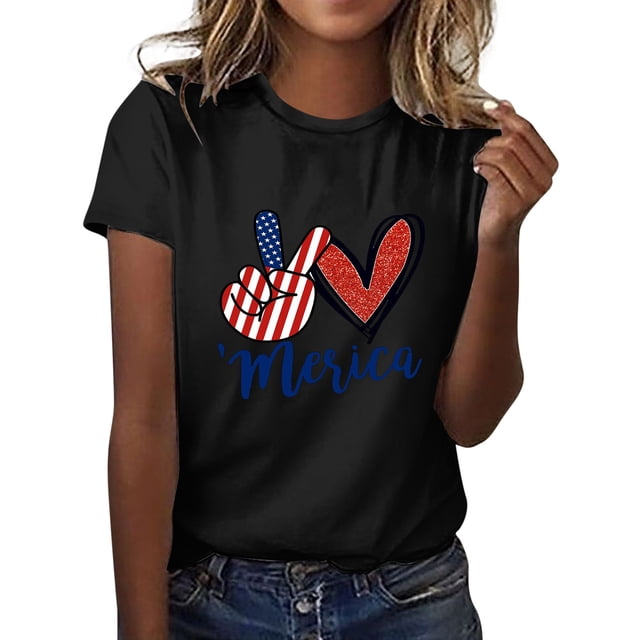 Cathalem T-Shirts Oversize pour Femmes Col Rond Manches Courtes Extensible Ajusté Crop Tops, Noir TTG