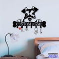 thumbnail image 2 of Handmadetneonsign Miniature Schnauzer Coat Rack Wall Hanger, Dog Metal Wall Hooks, Miniature Schnauzer Keys Holder Home Decor 83134, 2 of 5