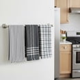 thumbnail image 3 of Serafina Home Gray Kitchen Towels: 100% Cotton Soft Absorbent Set of 3 Multipurpose for Everyday Use, 3 of 8