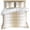 Beige, variant on Black White Duvet Cover Set, Gradient Gray Monochrome Minimalist Stripe Soft Duvet Cover Queen Size Bedding Set 4 Pieces, 1 Quiltcover and 2 Pillowcases with Zipper, 1 Bed Sheet for All Seasons