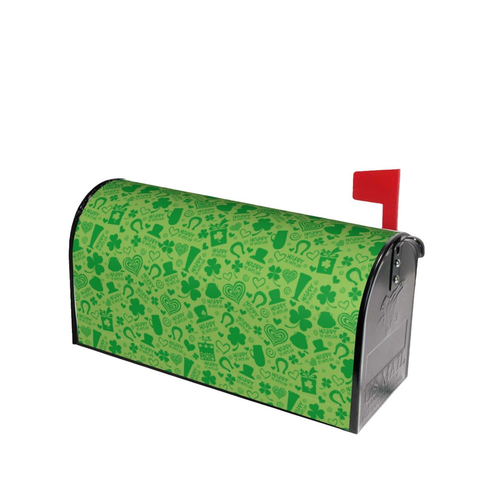 Xecao St Patrick's Day for Mailbox Cover with Magnetic Strips, Waterproof and Sunscreen, Adds a Decorative Touch to Your Garden Yard.