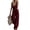 #403-Wine, variant on Cutuoiiu Women's Plus Size Turndown Collared Sleeveless V-Neck Button Front Loose Solid Color Cotton Linen Jumpsuit with Pockets Gifts