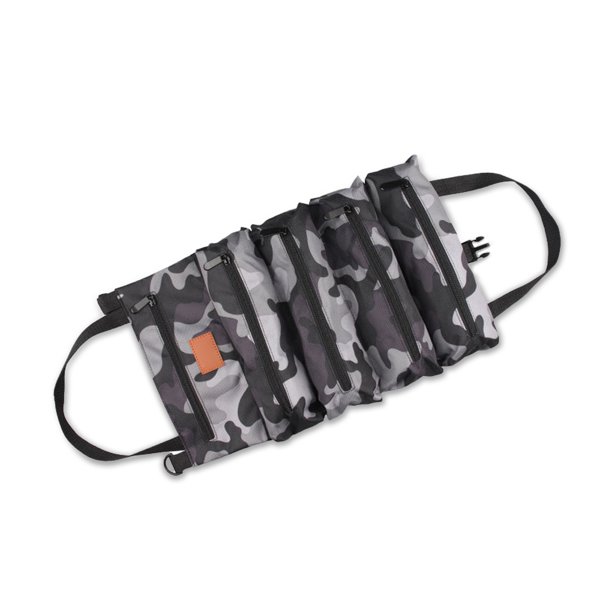 Herramienta de llave plegable multiusos, organizador de trabajo para pintores Oxford, bolsa colgante, destornillador, herramientas, caja de almacenamiento, coche, camuflaje gris Kearding TO000862-02