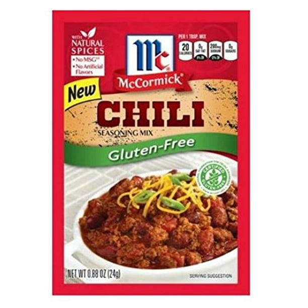 McCormick Gluten Free Chili Seasoning Mix (4 Pack) 1 oz Packets