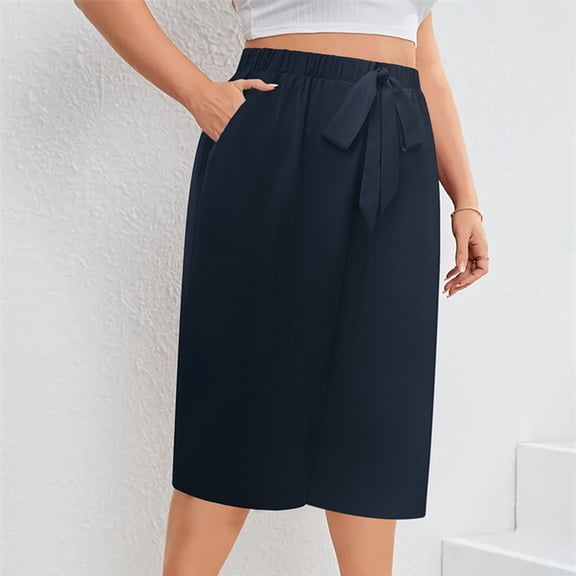 Nuoqisi Plus Size Womens Wide Leg Shorts Summer High Waisted Pants Drawstring Casual Loose Trousers with Pockets