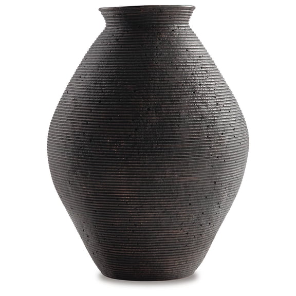 Signature Design by Ashley Casual Hannela Vase Antique Brown