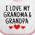 thumbnail image 4 of Inktastic I Love My Grandma and Grandpa Boys or Girls Baby Bib, 4 of 4