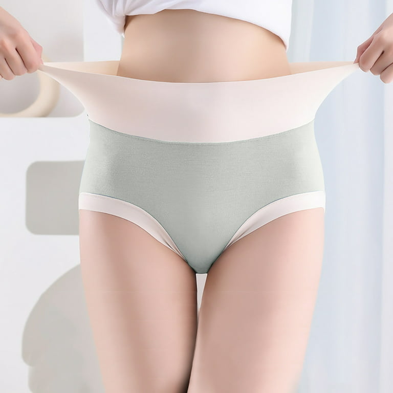 JDEFEG Womens Underwear Plus Size Womens Cotton Underwear High