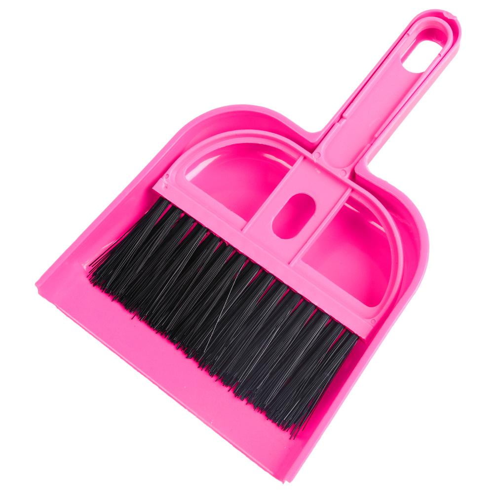 Hello Kitty Face Mini Desktop Sweep Cleaning Brush Small Broom Dustpan Set Red 