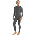 thumbnail image 3 of Aiihoo Men's Mock Neck Long Sleeves Zentai Unitard Skin-Tight Leotard Bodysuit Dancewear Grey 2X-Large, 3 of 7