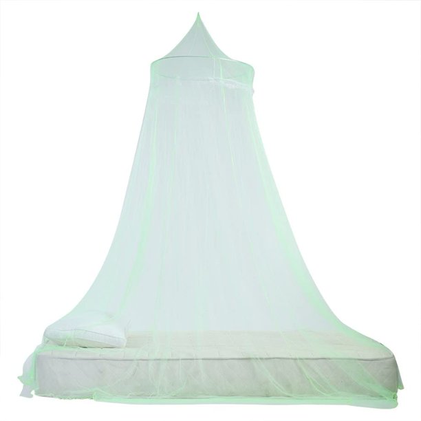Fine Mesh Bed Mosquito Net Can Be Removed And Disposed Of The Shield, Elegant Bedroom Decoration, Quick And Easy Installation(Green)