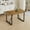 Brown, variant on JUFU 55'' White Dining Table with Gold Metal Legs, Modern Kitchen Table for 4–6