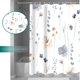 thumbnail image 2 of Watercolor Floral Shower Curtain Set, Modern Minimalist Shower Curtain No Punch, Waterproof Fabric with 12 Hooks 72x72 Inch, 2 of 5