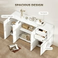 thumbnail image 4 of HOMCOM Kitchen Sideboard with Push-Open Drawers and Storage Cabinets, 4 of 10